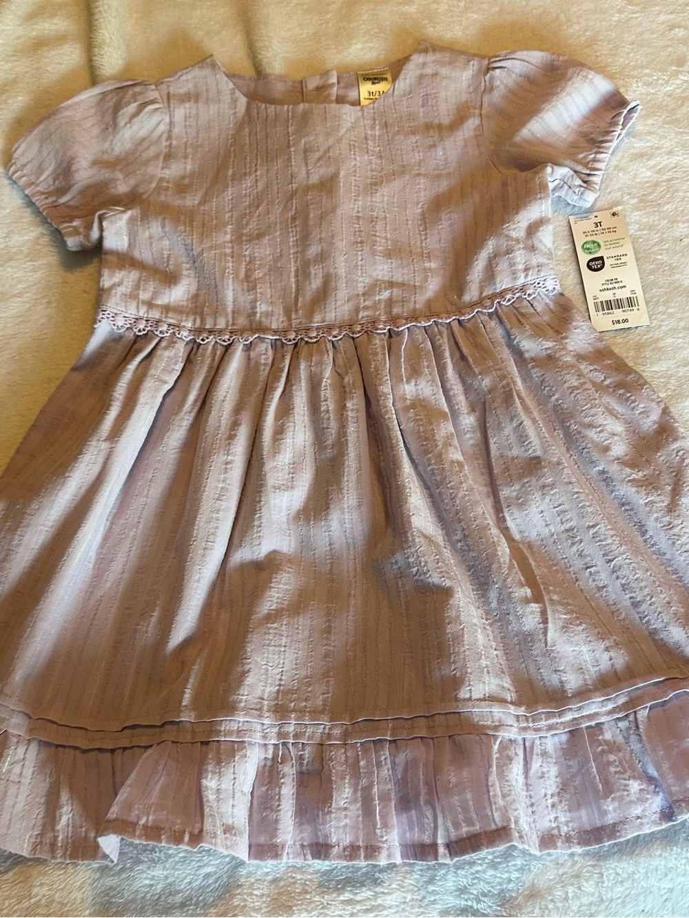 OshKosh B'gosh Lavender Short Sleeve Party Dress